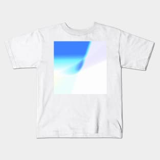 BLUE WHITE ABSTRACT TEXTURE ART Kids T-Shirt